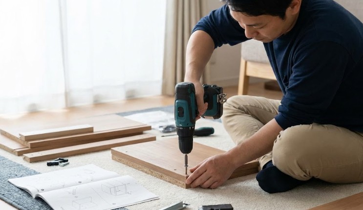 ドリルドライバーで代用して騒音をなくす方法