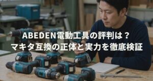 Abeden電動工具の評判は？マキタ互換の正体と実力を徹底検証