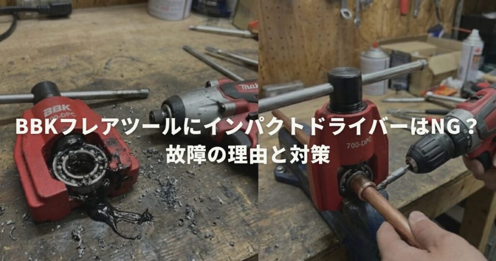 BBKフレアツールにインパクトドライバーはNG？故障の理由と対策