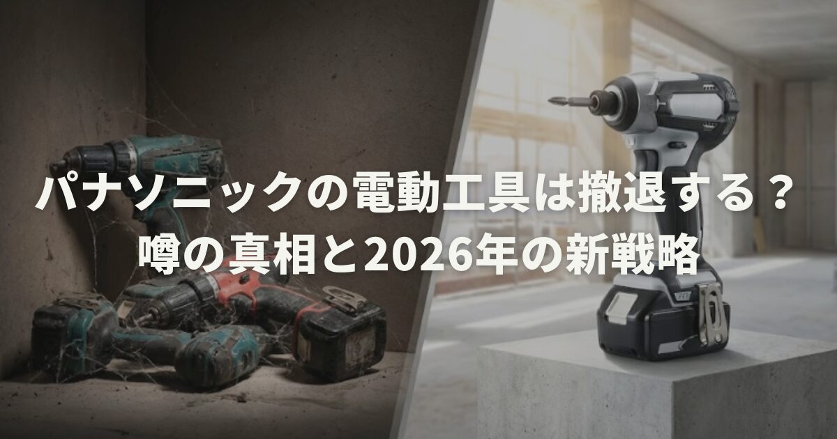 パナソニックの電動工具は撤退する？噂の真相と2026年の新戦略 | 電動 