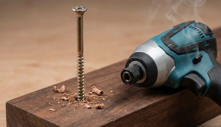 ハードウッドや長いビスでの作業