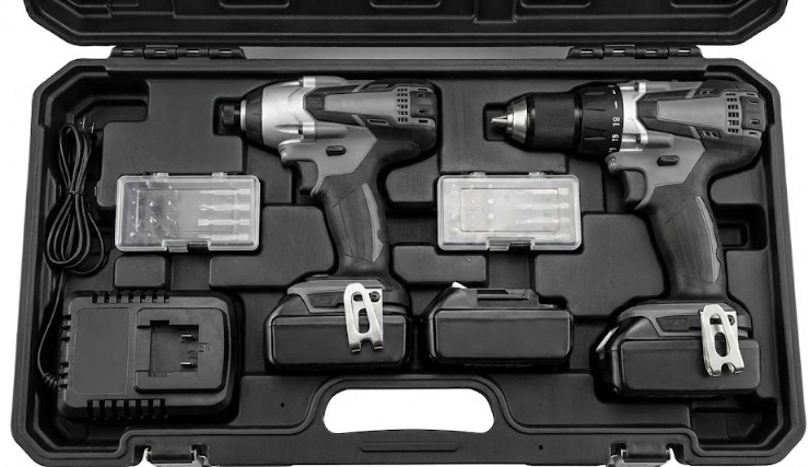 マキタ工具を2台収納するレイアウト事例