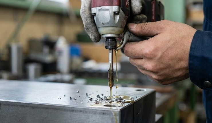 正逆回転と切削油の使い方