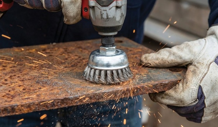 金属のサビ取りや研磨に使えるアタッチメント