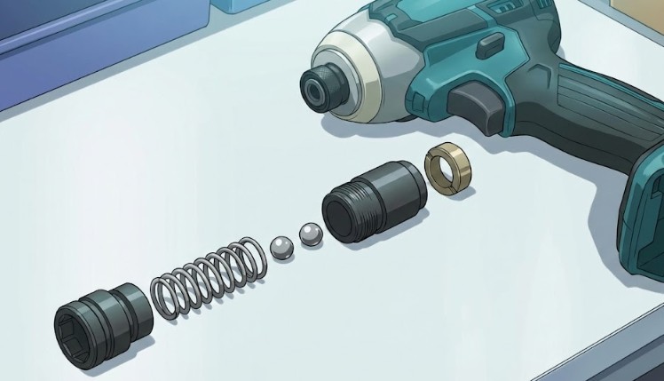 マキタ製インパクトの構造とスリーブ修理