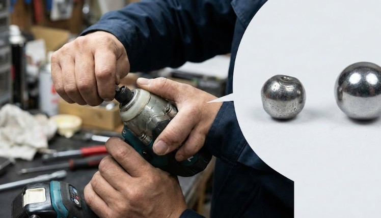 ビットが抜けない等の不具合はスチールボール摩耗が原因