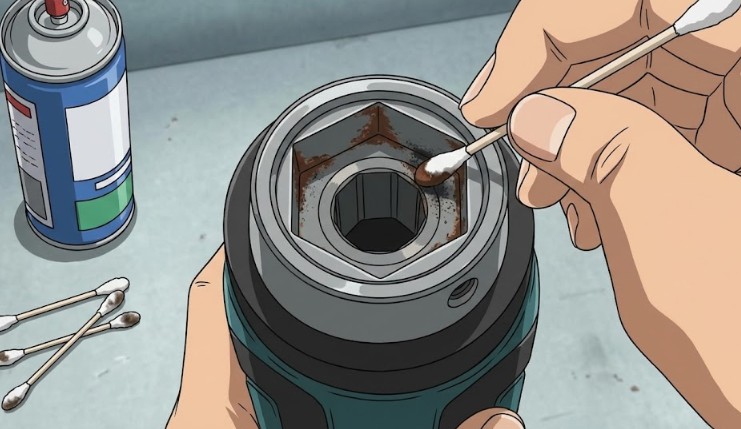 チャック内部を分解して固着を直す具体的な工程