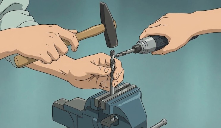 ハンマーで叩く衝撃でカジリを解消するコツ