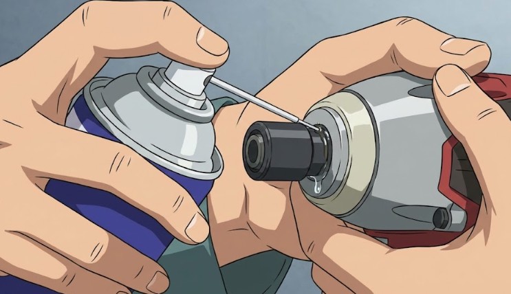 スリーブが動かない場合に浸透潤滑剤を使う方法