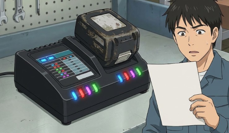 ハイコーキ製バッテリーの寿命と点滅パターンの意味