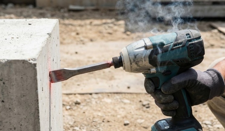インパクトドライバーとはつり作業の限界