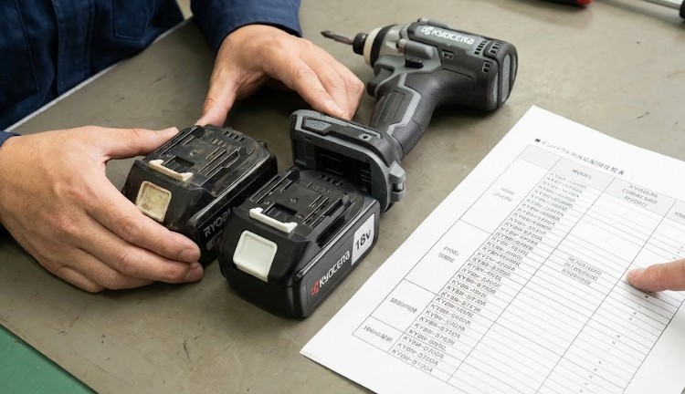 旧リョービ製バッテリーの互換性と新型への対応