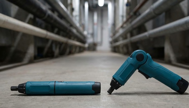 狭所作業で活躍するストレートとピストルの2形状