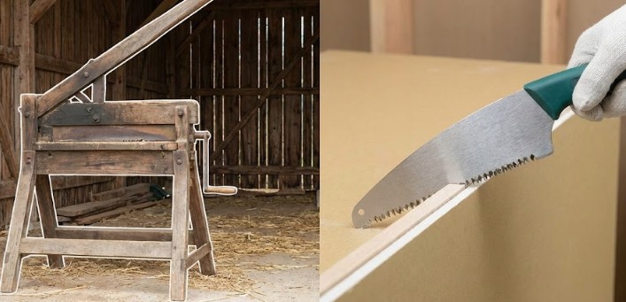 農業用押切器や電工用ノコギリの特殊な用途