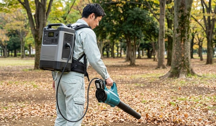 長時間の作業を支えるポータブル電源との互換性