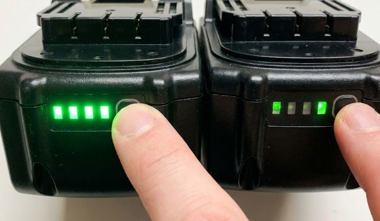 残量表示LEDの消灯挙動に現れる内部回路の差