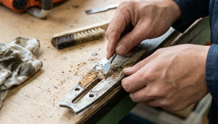 ガイドバーの清掃など適切なメンテナンスの習慣