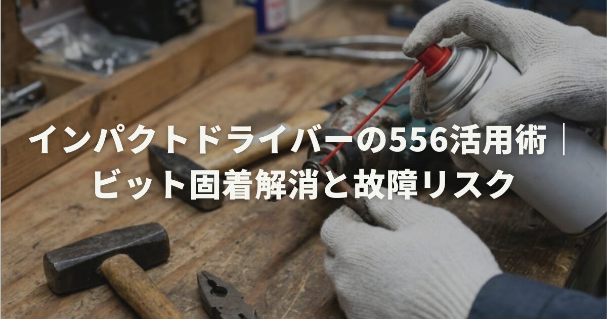 インパクトドライバーの556活用術｜ビット固着解消と故障リスク