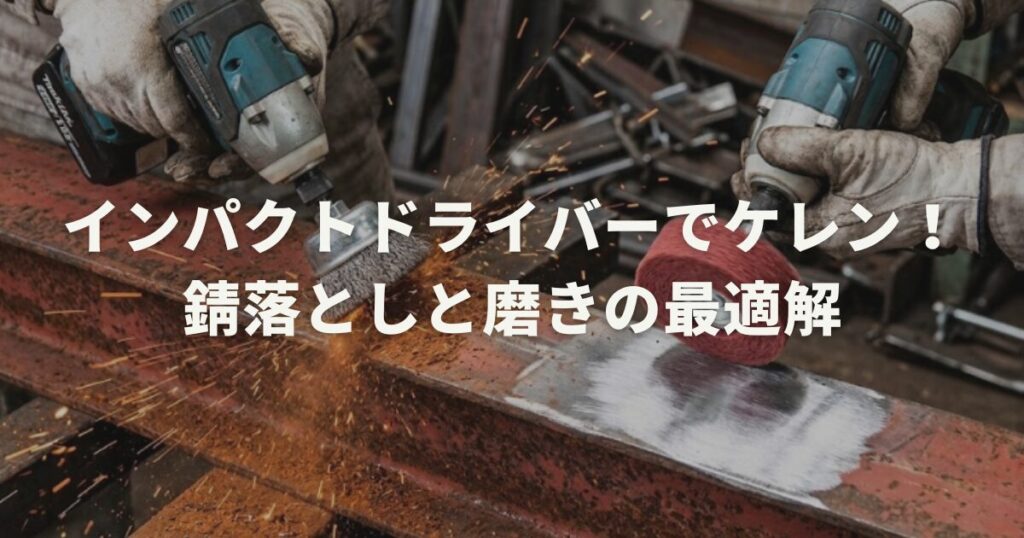 インパクトドライバーでケレン！錆落としと磨きの最適解