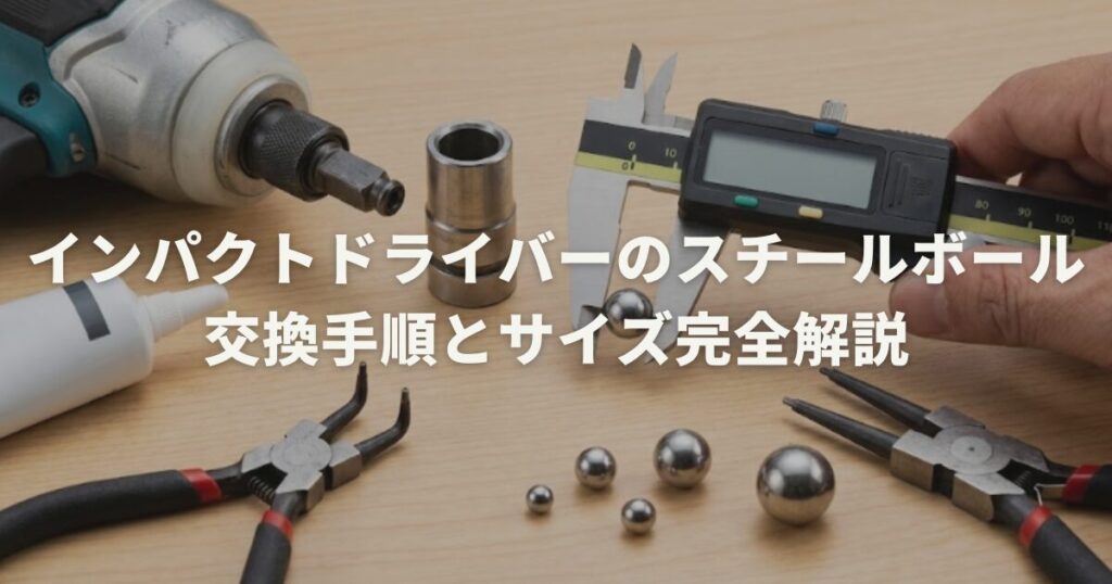 インパクトドライバーのスチールボール交換手順とサイズ完全解説