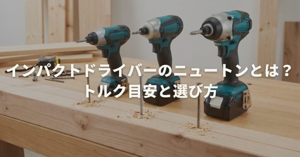 インパクトドライバーのニュートンとは？トルク目安と選び方