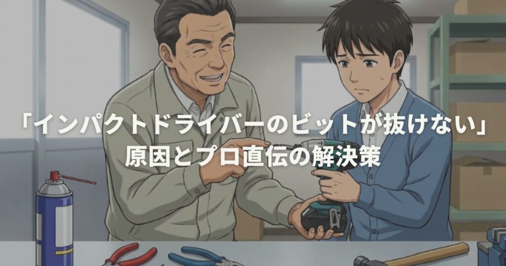 「インパクトドライバーのビットが抜けない」原因とプロ直伝の解決策