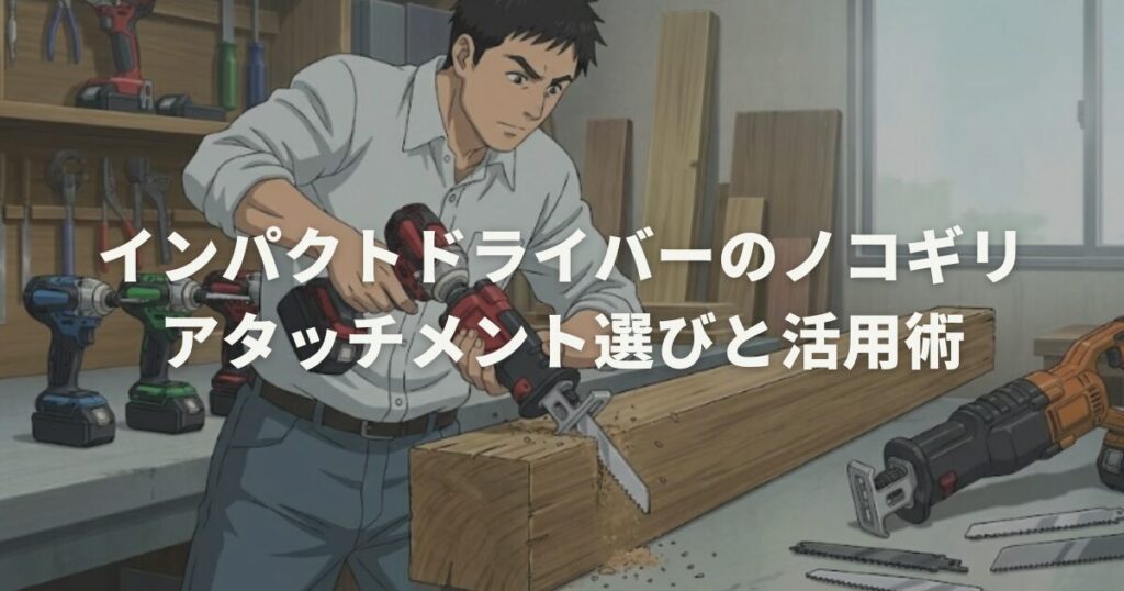 インパクトドライバーのノコギリアタッチメント選びと活用術
