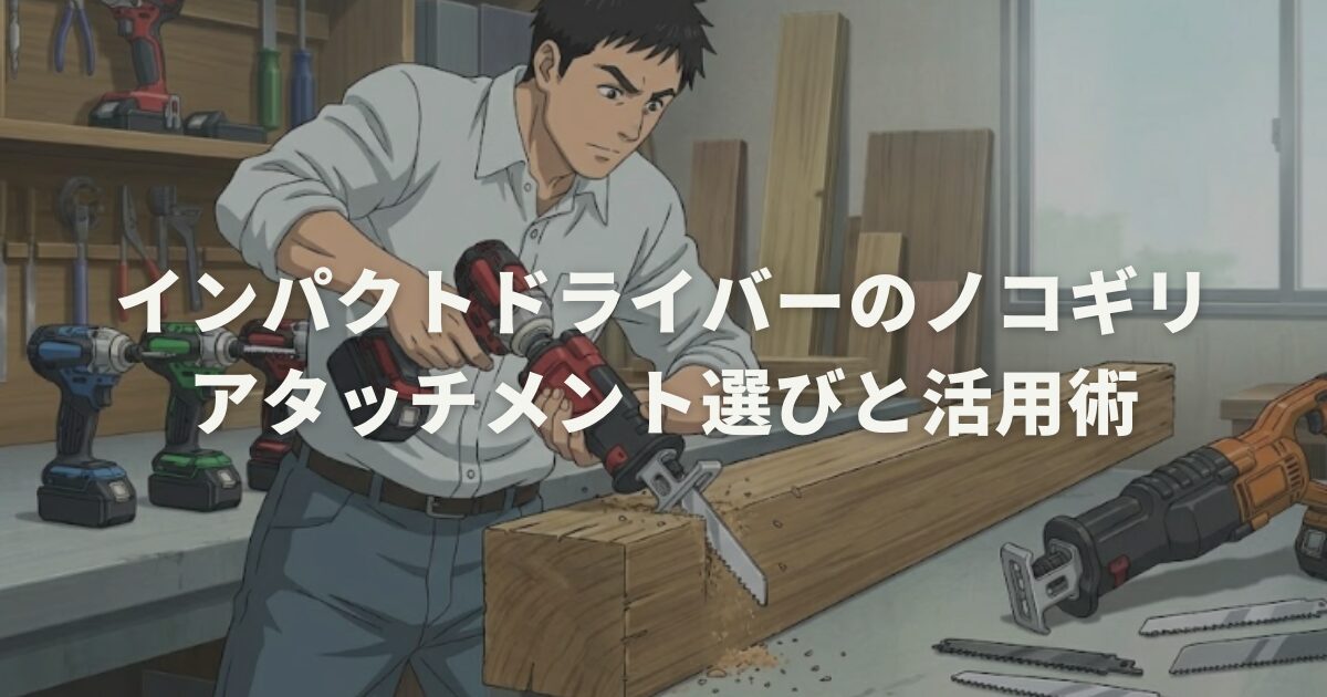 インパクトドライバーのノコギリアタッチメント選びと活用術