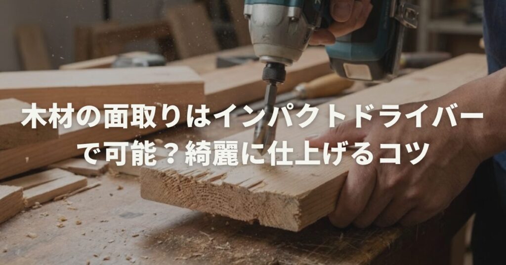 木材の面取りはインパクトドライバーで可能？綺麗に仕上げるコツ