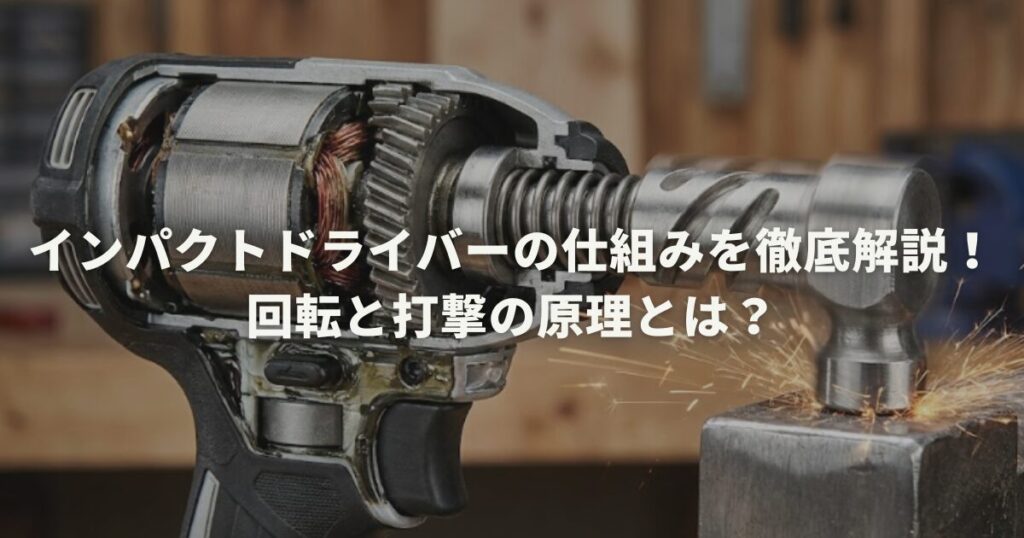 インパクトドライバーの仕組みを徹底解説！回転と打撃の原理とは？