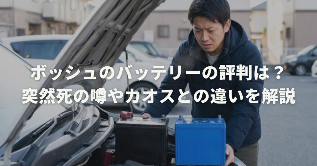 ボッシュのバッテリーの評判は？突然死の噂やカオスとの違いを解説