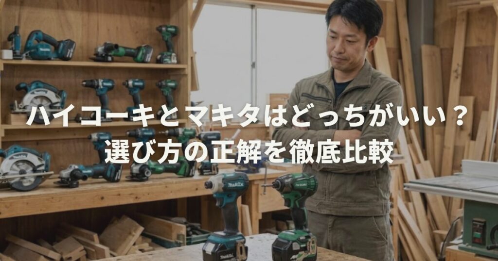 ハイコーキとマキタはどっちがいい？選び方の正解を徹底比較