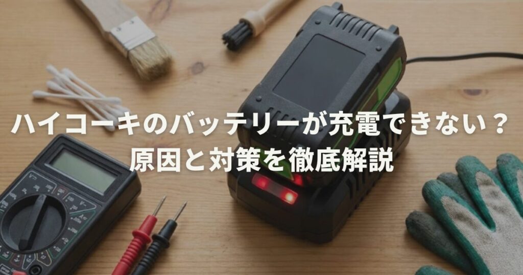 ハイコーキのバッテリーが充電できない？原因と対策を徹底解説