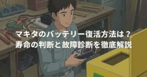 マキタのバッテリー復活方法は？寿命の判断と故障診断を徹底解説