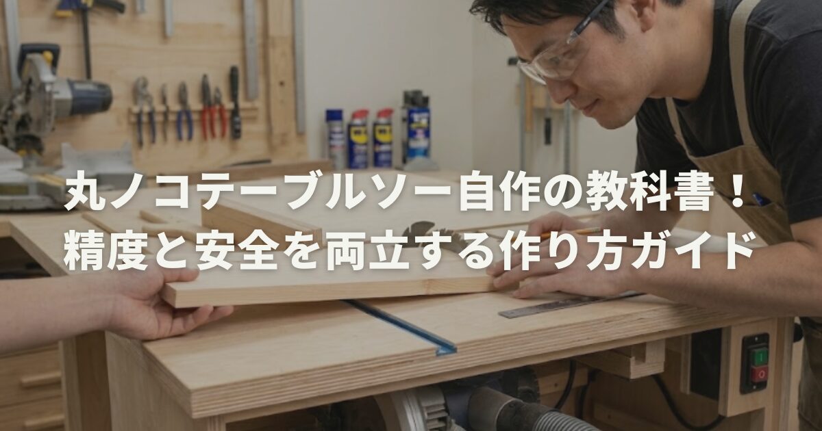 丸ノコテーブルソー自作の教科書！精度と安全を両立する作り方ガイド 