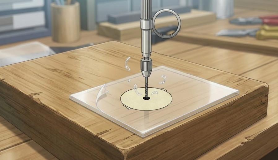 100均の精密ハンドドリルで割らずに穴を開ける手順