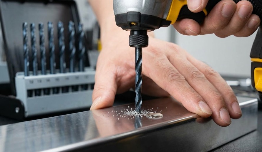 ステンレス板への穴あけを成功させるための対策