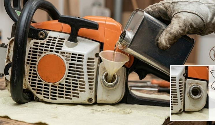 オイルタンクの詰まりをガソリンで洗浄する方法