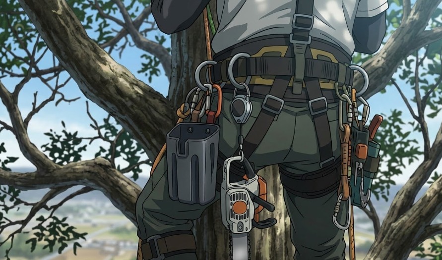 樹上作業で重宝するツールホルダーやフックの活用法