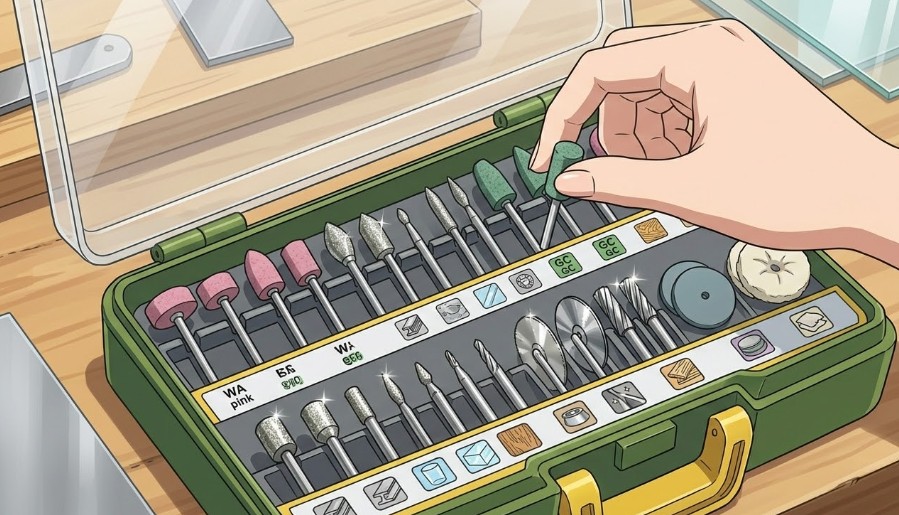 研磨や切断に使う先端ビットの選び方と種類