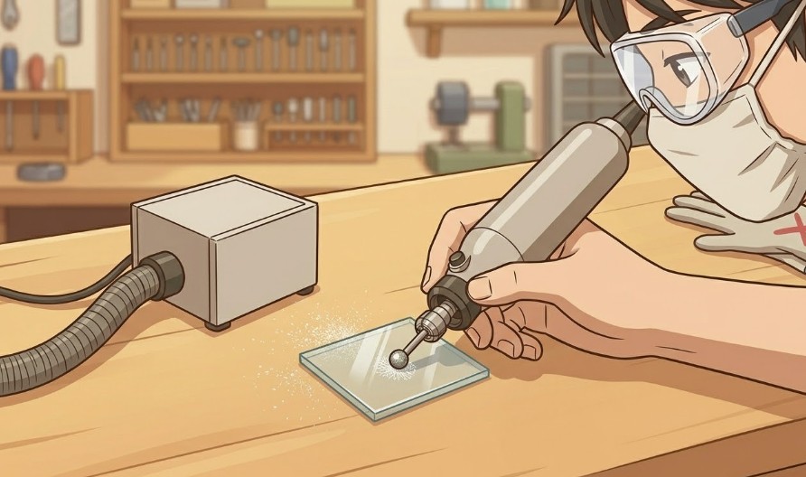 安全のための保護具とペンシルグリップ