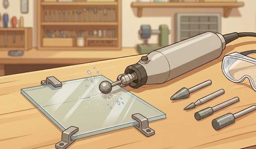 ガラス加工に必須のダイヤモンドビット