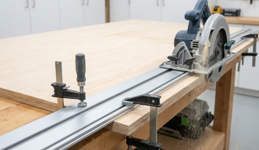 ガイドを活用して刃のひねりを防ぐ