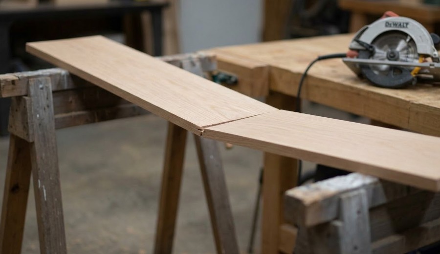 木材の固定ミスと自重による沈み込み